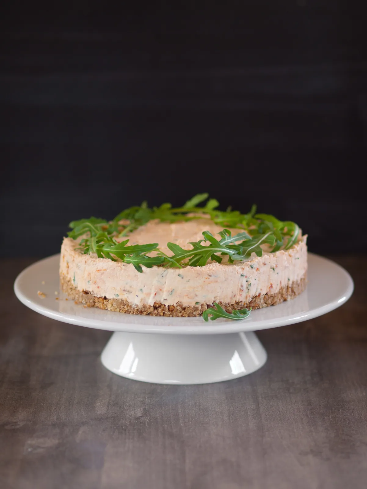 juhtúrós csirkés sajttorta aszalt paradicsommal