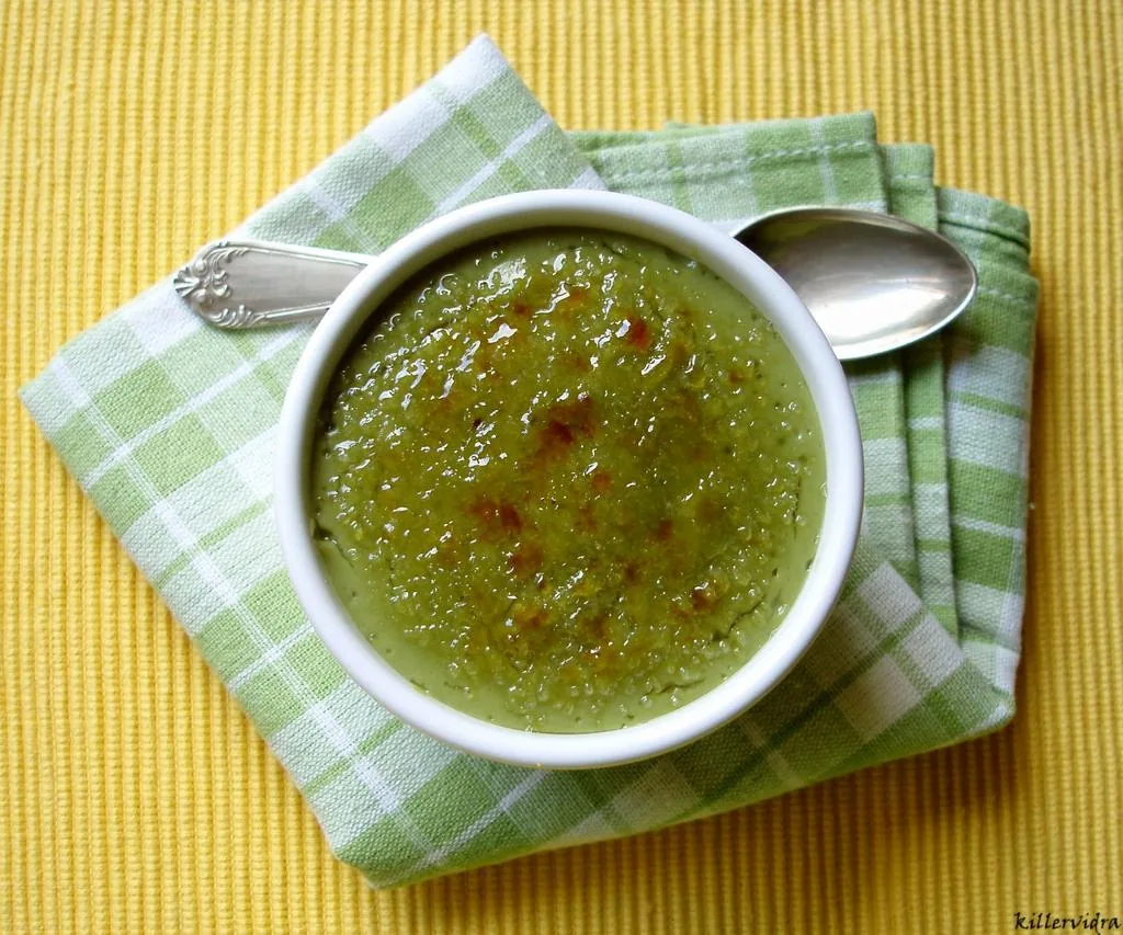 Zöld tea krém karamellel, azaz a majdnem creme brulee matchaval